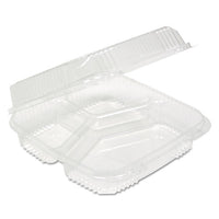 Clearview Smartlock Food Containers, 3-comp., 8 13-64x8 11-32x2 29-32, 200-ct