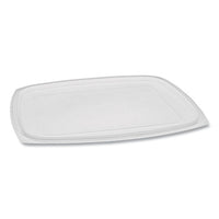 Showcase Deli Container Lid, For 3-compartment 48-64 Oz Containers, 9 X 7.4 X 1, Clear, 220-carton