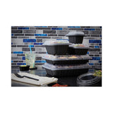Earth Choice Entrée2go Takeout Containers, 12 Oz, 5.65 X 4.25 X 2.57, Black, 600-carton
