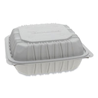 Vented Microwavable Hinged-lid Takeout Container, 9 X 6 X 3.1, 1-compartment, White, 170-carton