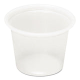 Plastic Soufflé Cups, 1 Oz, Translucent, 5000-carton