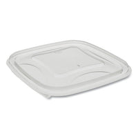 Earthchoice Recycled Plastic Square Flat Lids, 5.5 X 5.5 X 0.75, Clear, 504-carton