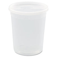 Newspring Delitainer Microwavable Container, 32 Oz, 4.55 X 4.55 X 5.55, Black/clear, Plastic, 240/carton