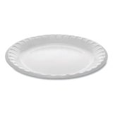 Laminated Foam Dinnerware, Plate, 8.88" Diameter, White, 500-carton