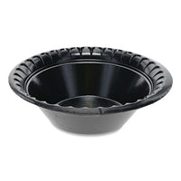 Laminated Foam Dinnerware, Bowl, 12 Oz, 6" Diameter, Black, 1,000-carton