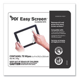 Pdi Easy Screen Cleaning Wipes, 9 X 6, White, 70-pack