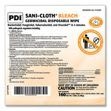 Sani-cloth Bleach Germicidal Disposable Wipe Refill, 7.5 X 15, Unscented, White, 160-bag, 2 Bags-carton