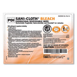 Sani-cloth Bleach Germicidal Disposable Wipes, 7.5 X 15, Unscented, White, 160-canister, 12 Canisters-carton