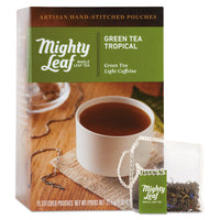 Whole Leaf Tea Pouches, Green Tea Tropical, 15-box