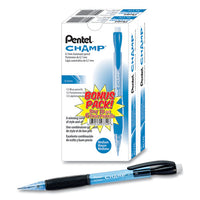 Champ Mechanical Pencil, 0.7 Mm, Hb (#2.5), Black Lead, Blue Barrel, 24-pack