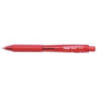 Wow! Retractable Ballpoint Pen, Medium 1 Mm, Red Ink-barrel, Dozen