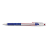 R.s.v.p. Stars And Stripes Stick Ballpoint Pen, 0.7 Mm, Black Ink, Dozen