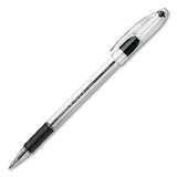 R.s.v.p. Stick Ballpoint Pen, Medium 1mm, Black Ink, Translucent Barrel, Dozen