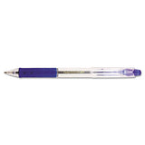 R.s.v.p. Rt Retractable Ballpoint Pen, Medium 1mm, Blue Ink, Clear Barrel, Dozen