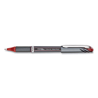 Energel Nv Stick Gel Pen, 1 Mm Metal Tip, Red Ink-barrel, Dozen