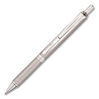 Energel Alloy Rt Retractable Gel Pen, Medium 0.7mm, Black Ink, Black Barrel