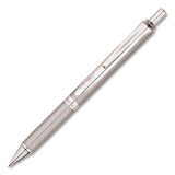 Energel Alloy Rt Retractable Gel Pen, Medium 0.7mm, Black Ink, Pink Barrel