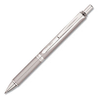 Energel Alloy Retractable Gel Pen, Medium 0.7mm, Black Ink, Gold Barrel