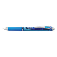 Energel Rtx Retractable Gel Pen, Medium 0.7 Mm, Green Ink, Green-gray Barrel