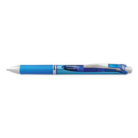 Energel Rtx Retractable Gel Pen, 0.7 Mm, Black Ink, White-black Barrel
