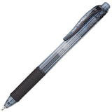 Energel-x Retractable Gel Pen, 0.5 Mm Needle Tip, Black Ink-barrel, Dozen