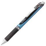 Energel Rtx Retractable Gel Pen, Medium 0.7 Mm, Black Ink, Black-gray Barrel