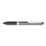 Oh! Gel Retractable Gel Pen, Medium 0.7mm, Black Ink-barrel, Dozen