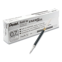 Refill For Pentel Energel Retractable Liquid Gel Pens, Conical Tip, Bold Point, Black Ink