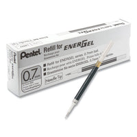 Refill For Pentel Energel Retractable Liquid Gel Pens, Conical Tip, Medium Point, Black Ink