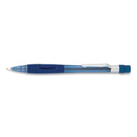 Quicker Clicker Mechanical Pencil, 0.7 Mm, Hb (#2.5), Black Lead, Transparent Blue Barrel