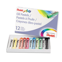 Oil Pastel Set With Carrying Case,12-color Set, Assorted, 12-set