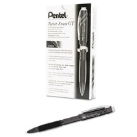 Twist-erase Gt Pencils, 0.7 Mm, Hb (#2.5), Black Lead, Black Barrel