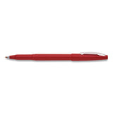 Rolling Writer Stick Roller Ball Pen, Medium 0.8mm, Red Ink-barrel, Dozen