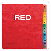 Expanding Desk File, 31 Dividers, Dates, Letter-size, Red Cover