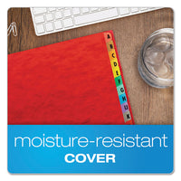 Expanding Desk File, 23 Dividers, Alpha, Letter-size, Red Cover