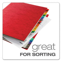 Expanding Desk File, 23 Dividers, Alpha, Letter-size, Red Cover