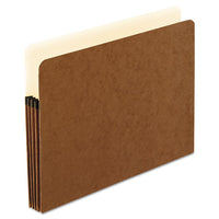 Smart Shield File Pocket, 3.5" Expansion, Letter Size, Red Fiber, 10-box