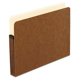 Smart Shield File Pocket, 3.5" Expansion, Legal Size, Red Fiber, 10-box