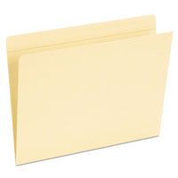 Top Tab Pocket Folders, Straight Tab, Letter Size, Manila, 50-box
