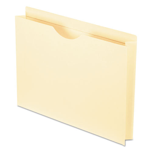 Smart Shield Reinforced File Jackets, Straight Tab, Letter Size, Manilia, 50-box