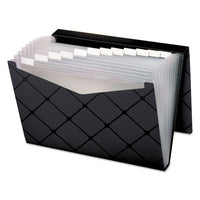 Poly Expanding File, 1.5" Expansion, 13 Sections, 1-13-cut Tab, Letter Size, Black