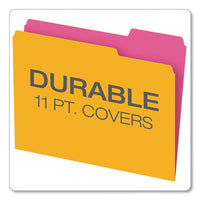 Glow Twisted 3-tab File Folder, 1-3-cut Tabs, Letter Size, Assorted, 12-pack