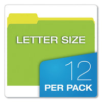 Glow Twisted 3-tab File Folder, 1-3-cut Tabs, Letter Size, Assorted, 12-pack