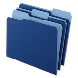 Interior File Folders, 1-3-cut Tabs, Letter Size, Navy Blue, 100-box