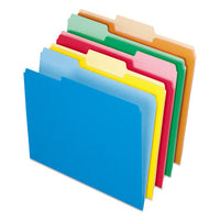 Interior File Folders, 1-3-cut Tabs, Letter Size, Teal, 100-box