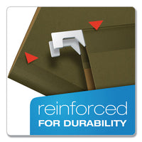 Ready-tab Reinforced Hanging File Folders, Legal Size, 1-6-cut Tab, Standard Green, 25-box