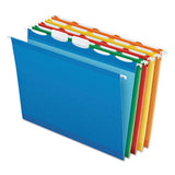 Ready-tab Colored Reinforced Hanging Folders, Letter Size, 1-5-cut Tab, Yellow, 25-box
