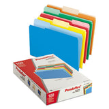 Interior File Folders, 1-3-cut Tabs, Legal Size, Assorted, 100-box