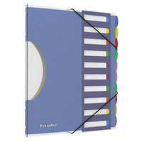 Pilesmart Project Sorters, 0.75" Expansion, 10 Sections, Letter Size, Blue