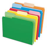 Double Stuff File Folders, 1-3-cut Tabs, Letter Size, Green, 50-pack